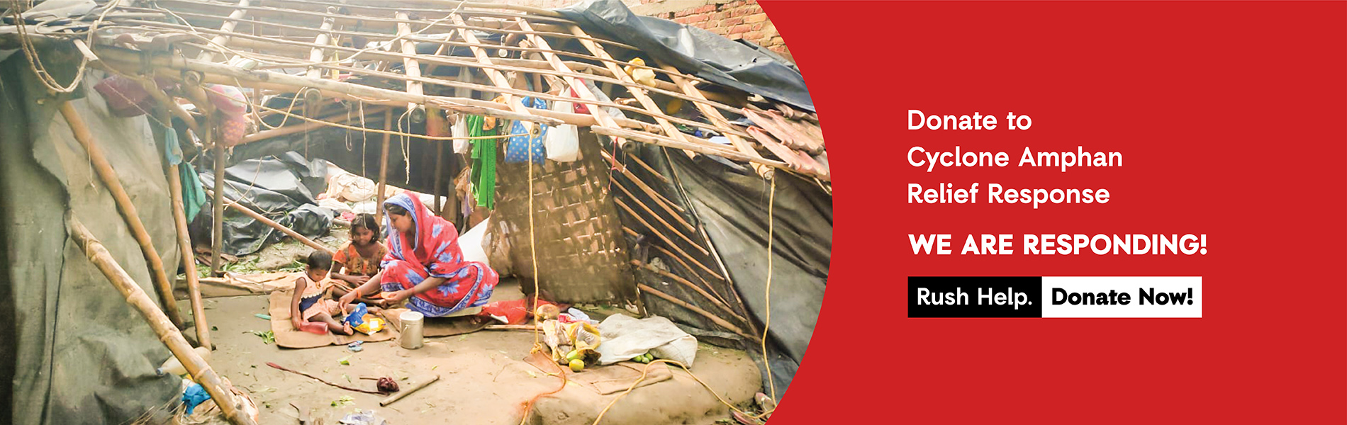 Cyclone Amphan Donation Banner